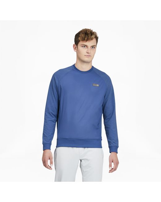 puma cloudspun golf crewneck