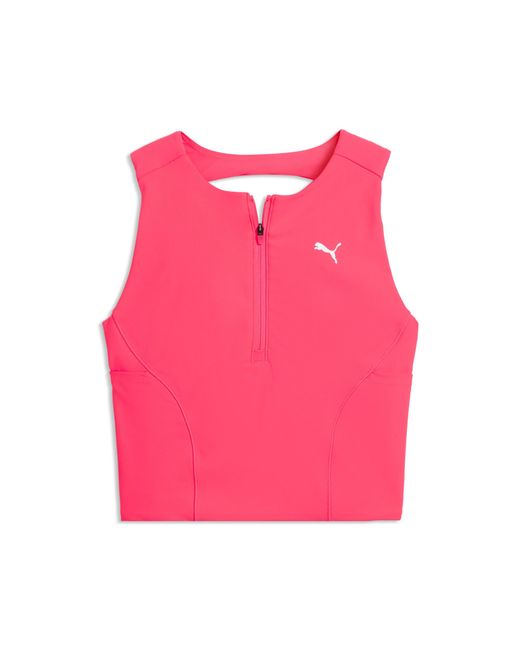 PUMA Pink Lightstride Cropped Running Tank Top