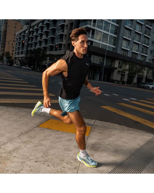 PUMA Blue Dreamrun Drycell Running 5" Shorts for men