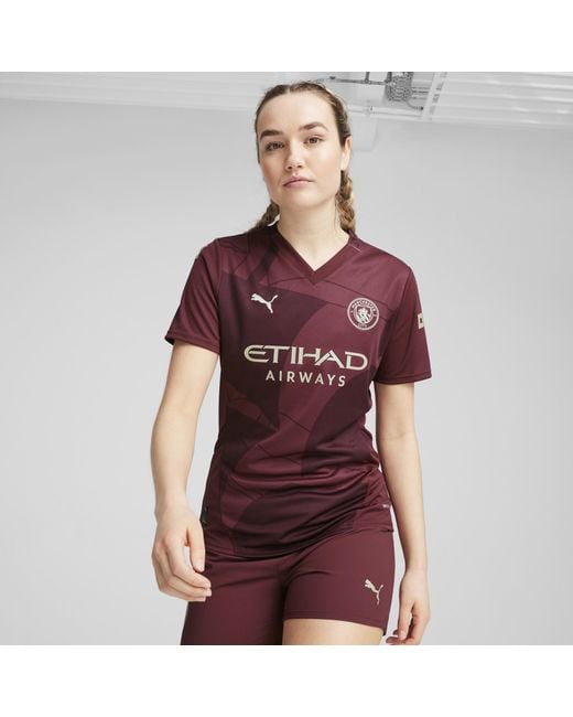 Maillot Third 24/25 Manchester City PUMA en coloris Red