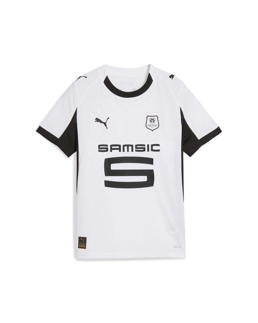 PUMA Gray Stade Rennais Fc 25/26 Auswärtstrikot Teenager, Kleidung, /Schwarz