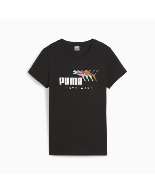 PUMA Black Ess+ Love Wins T-shirt