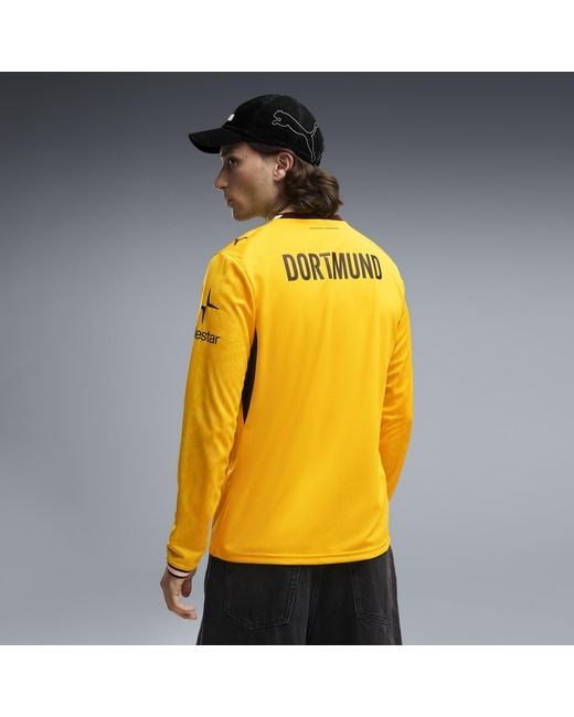 PUMA Yellow Borussia Dortmund 26/27 Home Long Sleeve Jersey for men