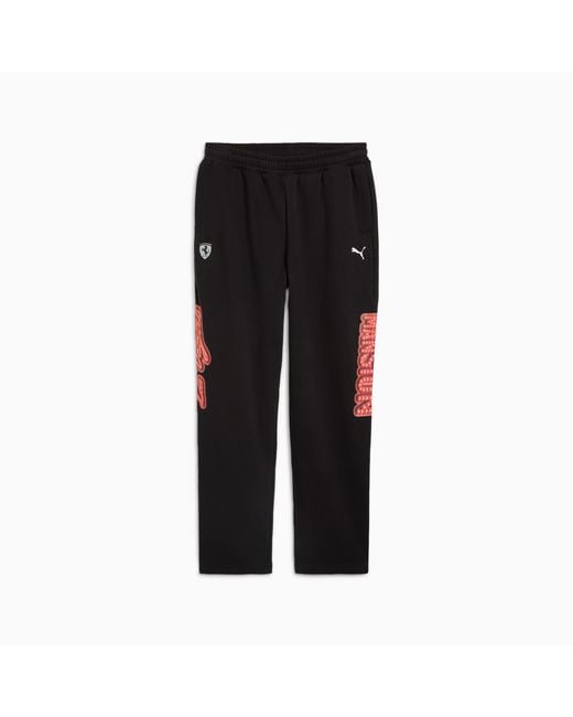 PUMA Black Scuderia Ferrari Race Neon Energy Pants for men