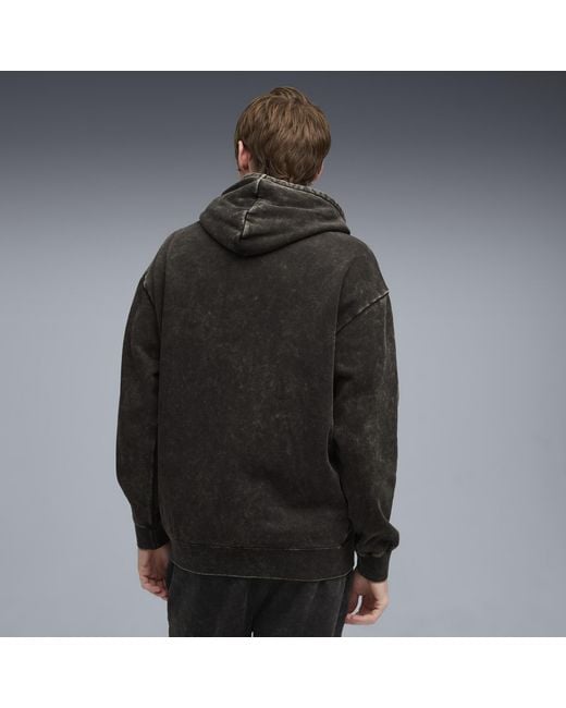 PUMA Essentials Elevated Relaxed Wash Hoodie Herren in Black für Herren