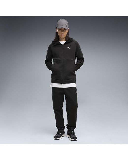 PUMA Black Tech Elevated Slim Full-Zip Hoodie for men