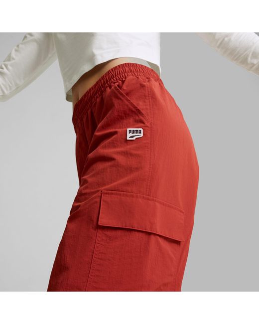 PUMA Red Downtown Cargo Pants , Mars