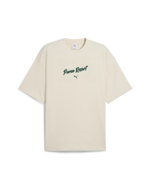 Camiseta Estampada Extragrande Premium Ess PUMA de color White