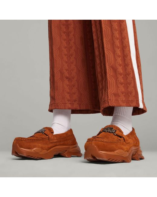 Puma red loafers shop
