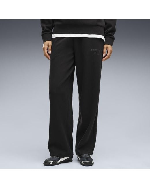 PUMA Black Class Straight Leg Fleece Pants