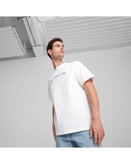 PUMA Basketball Nostalgia T-Shirt in White für Herren