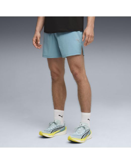 PUMA Blue Dreamrun Drycell Running 5" Shorts for men