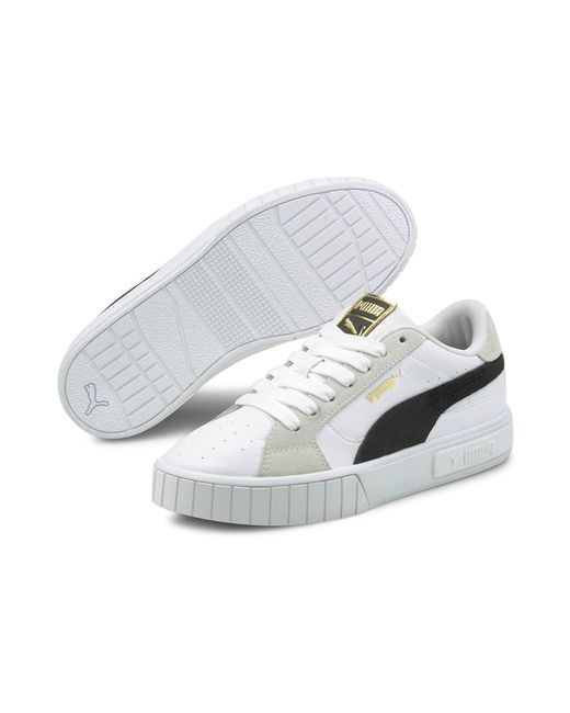 PUMA Leer Cali Star Mix Sneakers in het Wit - Lyst