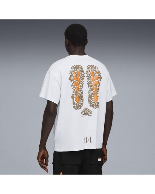 PUMA Lafrancã Heem Uniseks T-Shirt, Maat in het White