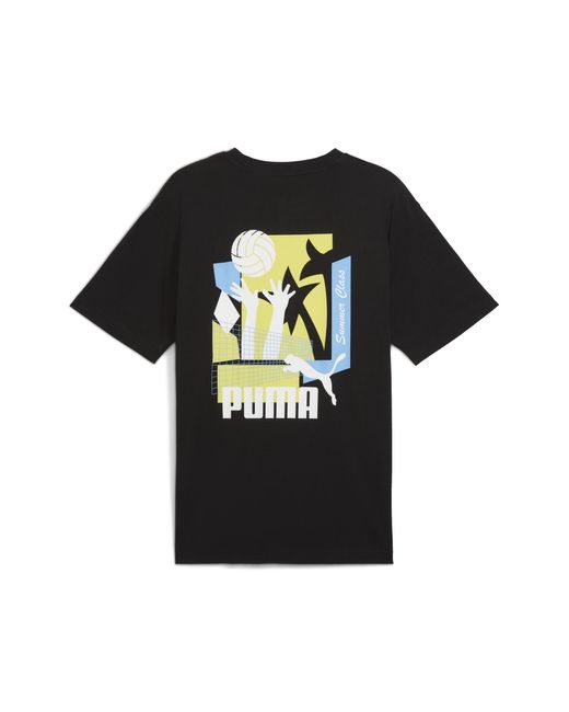 Camiseta Deportiva Graphics Summer Para Hombre PUMA de hombre de color Black