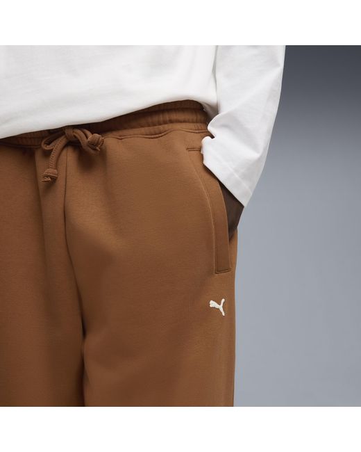 PUMA Brown Select Essentials Relaxed Sweatpants for men