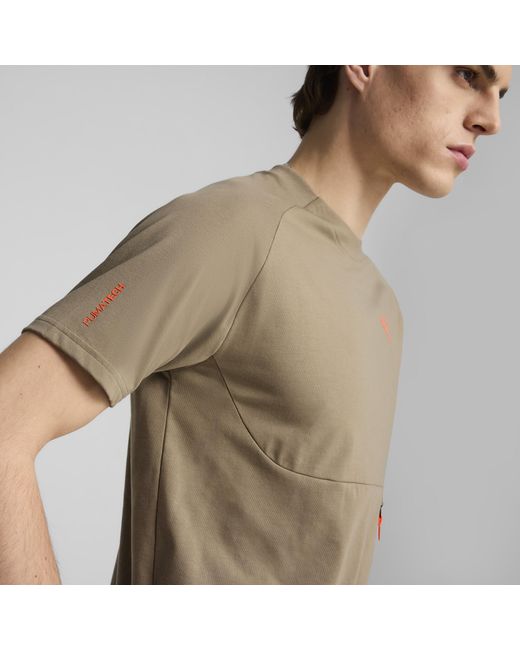 Camiseta Estampada Hoops X Tech Para Hombre PUMA de hombre de color Gray