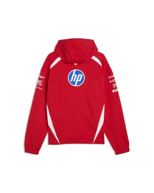 PUMA Red Scuderia Ferrari Hp Replica Drivers Authentic Hoodie for men