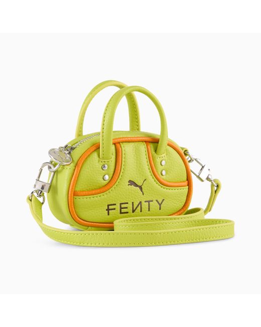 PUMA Yellow Fenty X 0.2L Pocket Bag, Lime Sheen/Pumpkin Pie