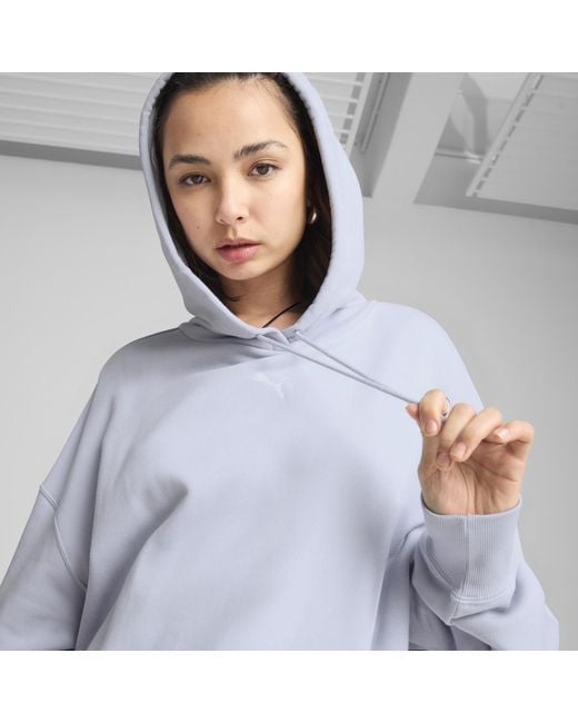 Felpa Con Cappuccio Oversize Wardrobe Ess Da Donna, /Altro di PUMA in Blue