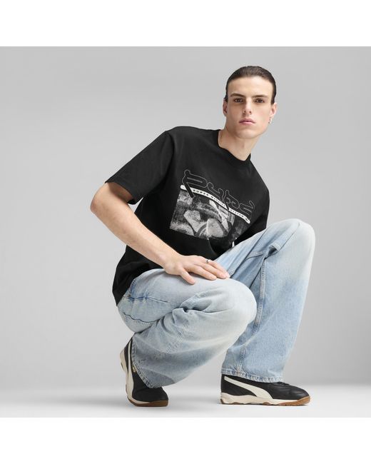 PUMA GRAPHICS Machine T-Shirt in Black für Herren