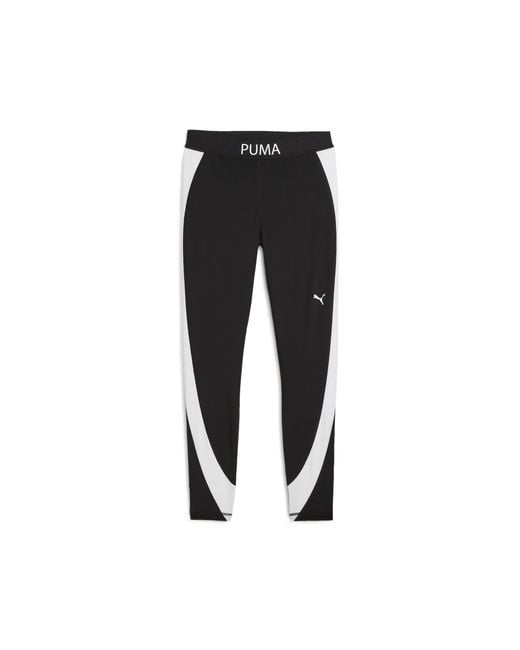 Mallas De Cintura Alta Con Bloques De Color 7/8 Strong Para Mujer, Ropa, Negro PUMA de color Black
