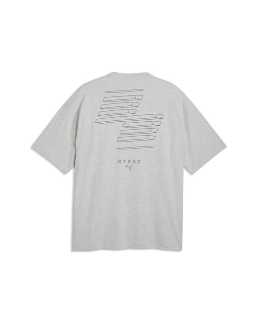PUMA Gray X Hyrox Lifestyle Oversize T-Shirt for men
