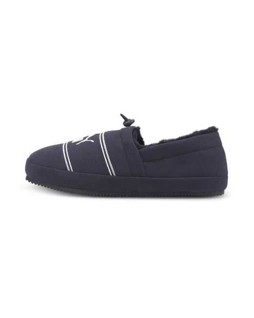 puma blue slippers