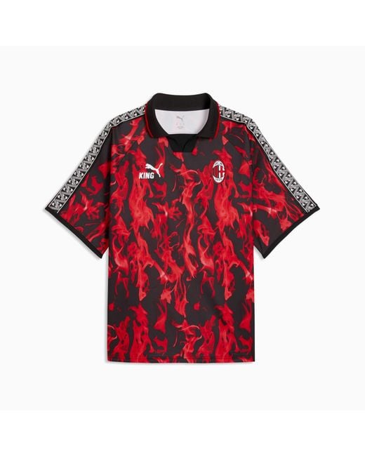 PUMA Red Ac Milan King Retro Jersey For All Time for men