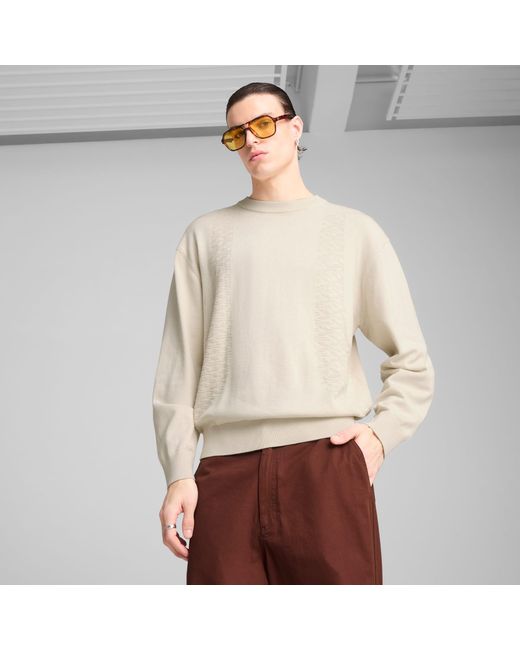 PUMA Palais Artisan Top Met Ronde Hals in het White voor heren