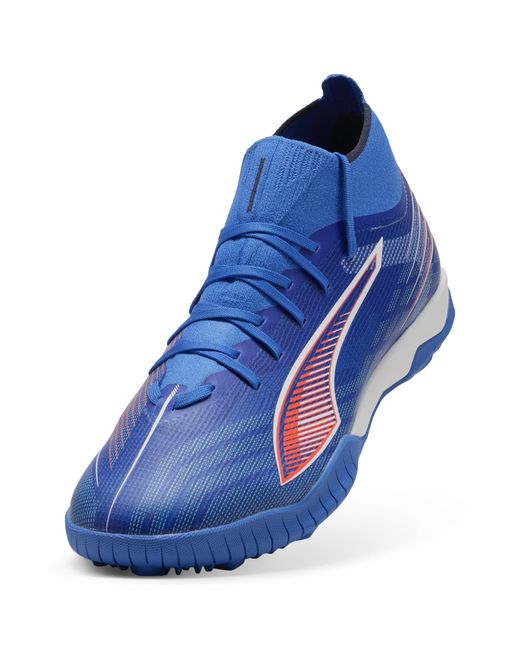 PUMA Ultra 6 Match+ Tt Uniseks Voetbalschoenen, Blauw/Rood/Wit, Maat in het Blue