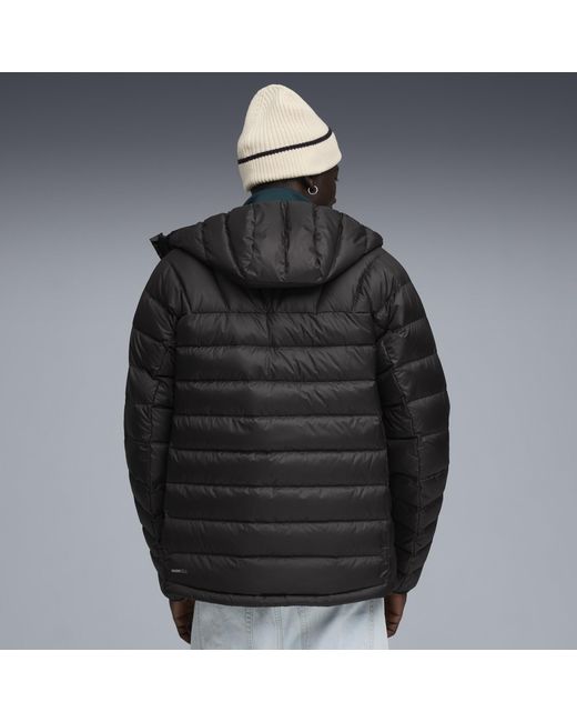 PUMA Black Packlite Hooded Down Jacket for men