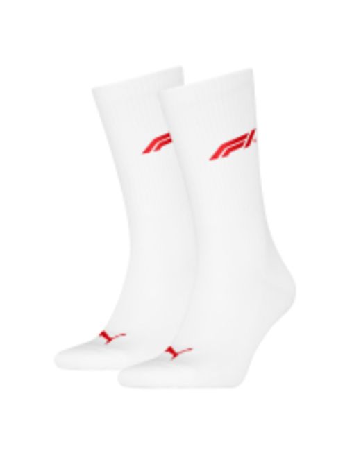 Calze Alte F1 (Confezione Da 2) Abbigliamento, Bianco di PUMA in White