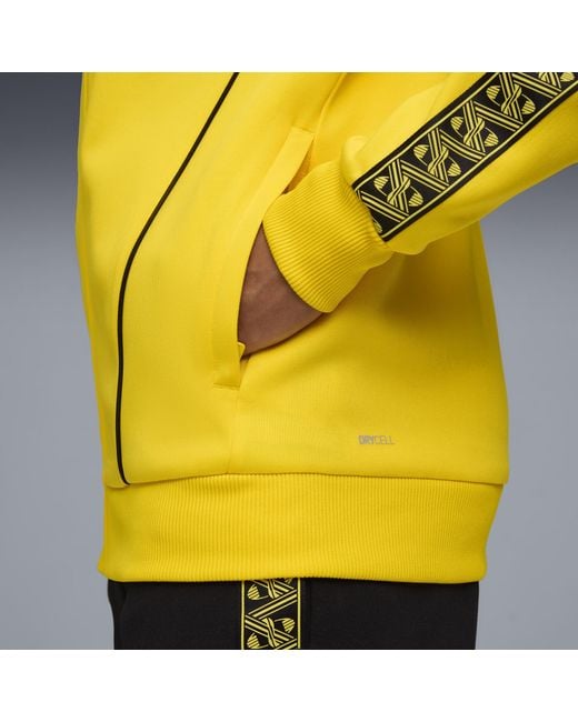 PUMA Borussia Dortmund King Anthem Jacke Herren, Kleidung, Faster/Schwarz in Yellow für Herren
