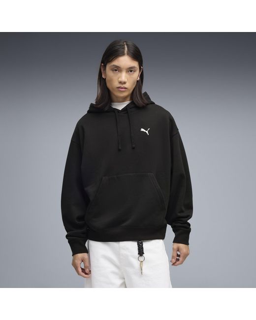 PUMA Black Essentials Oversized Hoodie for men