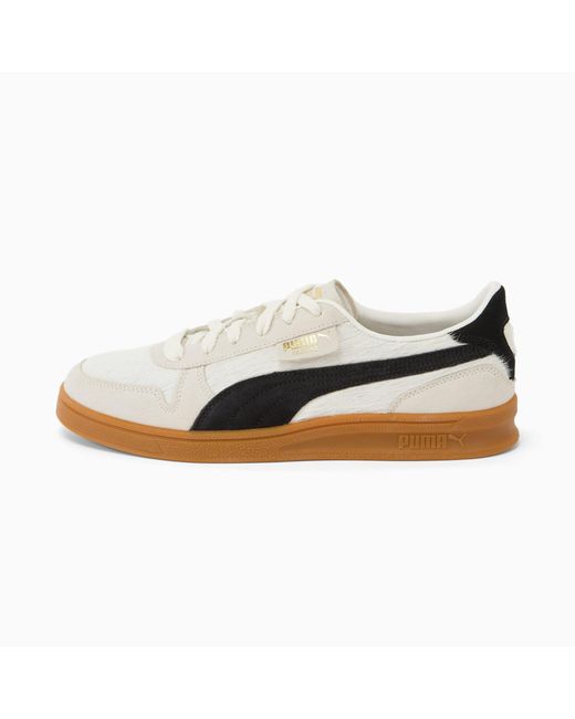 PUMA White Indoor Canter Sneakers , Warm//Gum