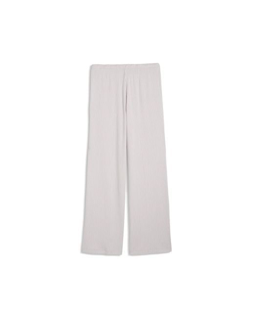 PUMA Multicolor Essentials Ribbed Wide Leg Pants