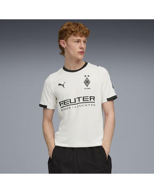 PUMA Borussia Mönchengladbach 25/26 Heimtrikot Herren, Sport, Warm/Schwarz in White für Herren