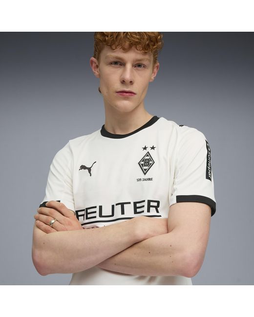 PUMA Borussia Mönchengladbach 25/26 Heimtrikot Herren, Sport, Warm/Schwarz in White für Herren