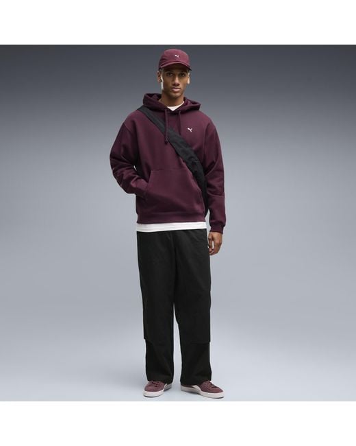 PUMA Purple Select Essentials Hoodie for men