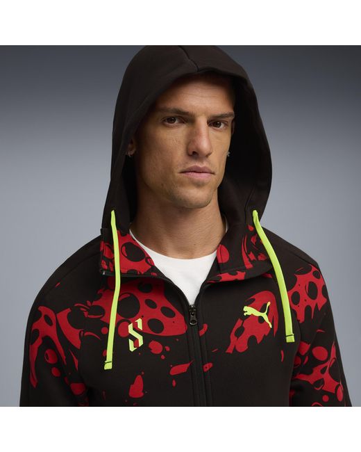 Giacca Scoot Lab Evostripe Da Uomo, Abbigliamento, Rosso/Nero/Aop di PUMA in Red da Uomo