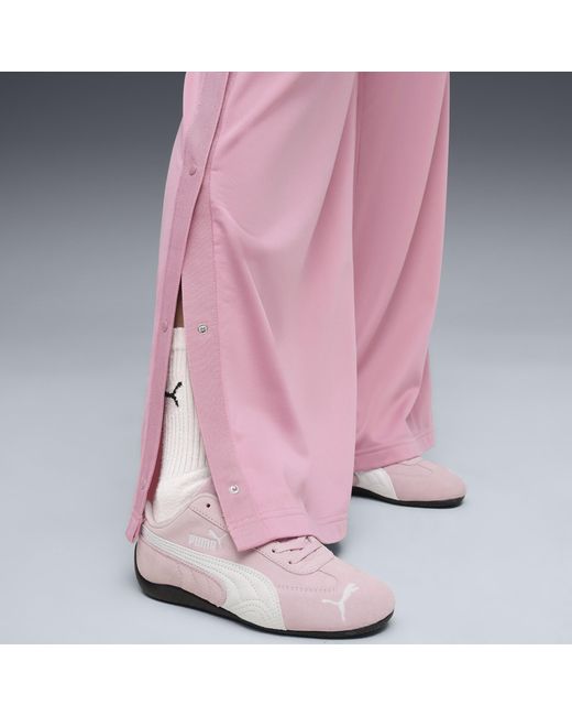 Pantaloni A Vita Bassa Wardrobe Essentials Da Donna, Abbigliamento, Poised Rosa di PUMA in Pink