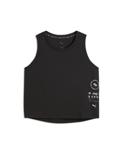 PUMA Black X Hyrox Cloudspun Thermoadapt Crop Tank Top