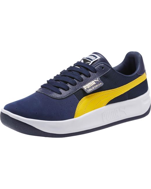 PUMA Leather California Casual Sneakers in 04 (Blue) for Men | Lyst