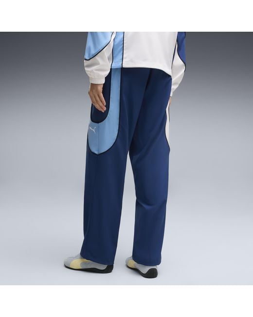 PUMA Blue Manchester City Tech-X Relaxed Track Pants for men