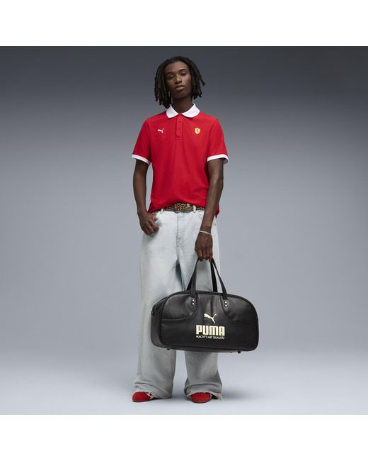 PUMA Red Scuderia Ferrari Pique Polo for men