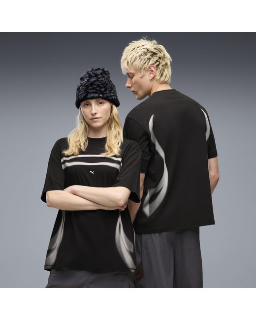 PUMA Black Clrt Graphic T-Shirt for men