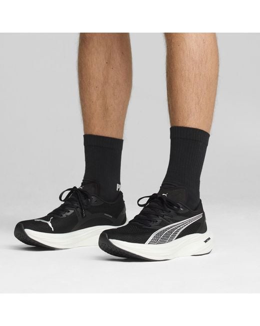 Zapatillas De Running Deviate Nitro 3 Para Mujer, Plateado/Negro/Blanco PUMA de hombre de color Black