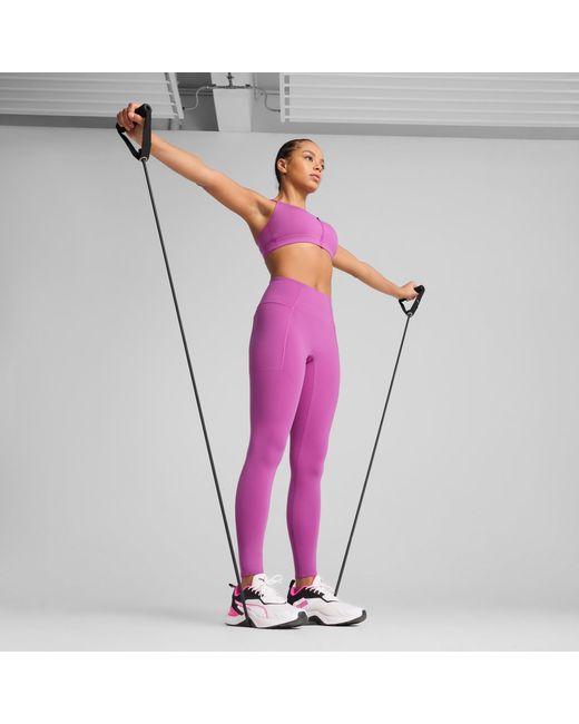 PUMA Shapeluxe Legging Met Hoge Taille Voor in het Pink