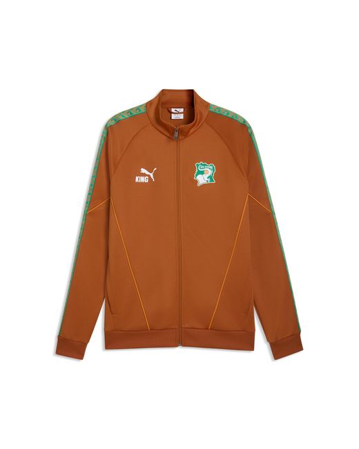 PUMA Brown Ivory Coast King Anthem Jacket for men